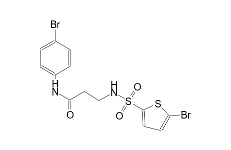 N-(4-bromophenyl)-3-{[(5-bromo-2-thienyl)sulfonyl]amino}propanamide