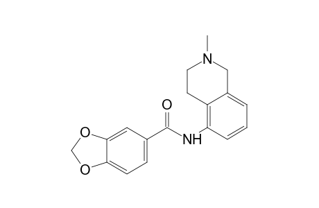 N-(2-methyl-1,2,3,4-tetrahydro-5-isoquinolyl)piperonylamide