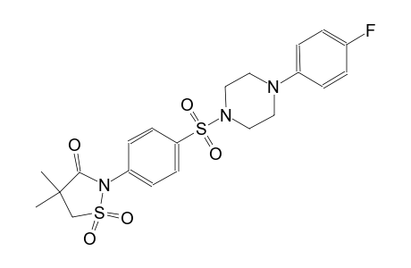 3-isothiazolidinone, 2-[4-[[4-(4-fluorophenyl)-1-piperazinyl]sulfonyl]phenyl]-4,4-dimethyl-, 1,1-dioxide