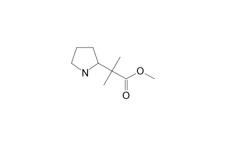 2-methyl-2-pyrrolidin-2-yl-propionic acid methyl ester