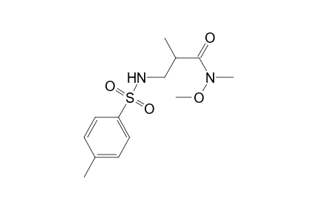N-Methoxy-N,2-dimethyl-3-(4-methylphenylsulfonamido)propanamide