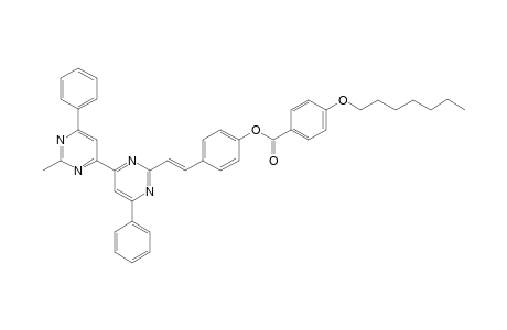 (E)-2-Styryl-[4-(4-heptyloxy)benzoyloxy]-2'-methyl-6,6'-diphenyl-4,4'-bipyrimidine
