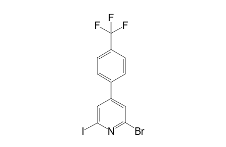 2-bromo-6-iodo-4-(4-(trifluoromethyl)phenyl)pyridine
