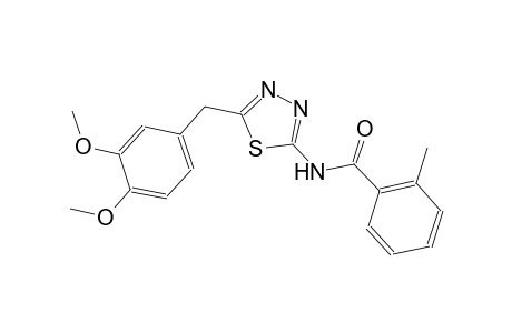 N-[5-(3,4-dimethoxybenzyl)-1,3,4-thiadiazol-2-yl]-2-methylbenzamide