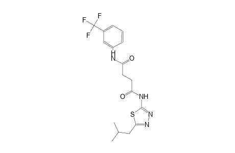 N~1~-(5-isobutyl-1,3,4-thiadiazol-2-yl)-N~4~-[3-(trifluoromethyl)phenyl]succinamide