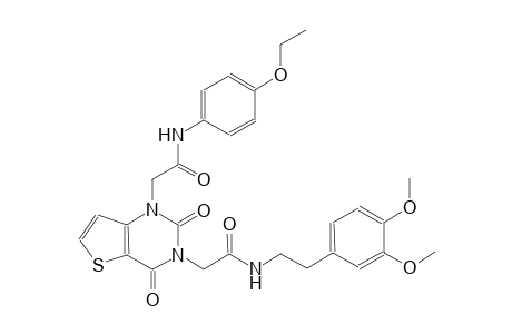 3-[5-(3,4-dimethoxyphenyl)-2-oxopentyl]-1-[3-(4-ethoxyphenyl)-2-oxopropyl]-1H,2H,3H,4H-thieno[3,2-d]pyrimidine-2,4-dione