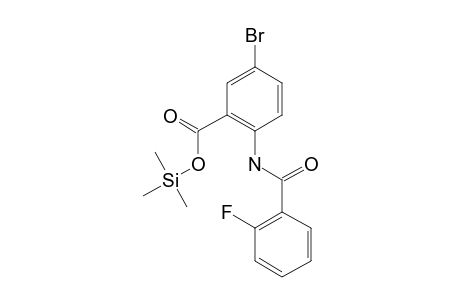 5-Bromo-2-[(2-fluorobenzoyl)amino]benzoic acid, tms derivative