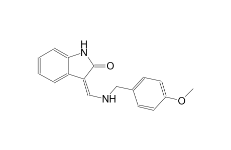 (3Z)-3-{[(4-methoxybenzyl)amino]methylene}-1,3-dihydro-2H-indol-2-one