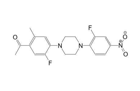 ethanone, 1-[5-fluoro-4-[4-(2-fluoro-4-nitrophenyl)-1-piperazinyl]-2-methylphenyl]-