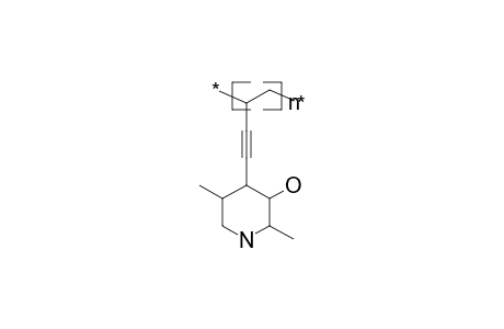 Poly[4-(3-butene-1-ynyl)-2,5-dimethyl-3-piperidinol]
