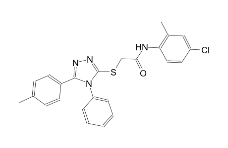 N-(4-chloro-2-methylphenyl)-2-{[5-(4-methylphenyl)-4-phenyl-4H-1,2,4-triazol-3-yl]sulfanyl}acetamide
