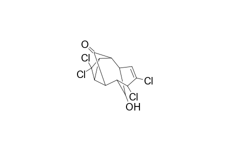anti11,12 syn4,12-4,4,9,10exo-Tetrachloro-11endo-hydroxytetracyclo[5.3.1.1(2,6).0(3,5)]dodec-8-en-12-one