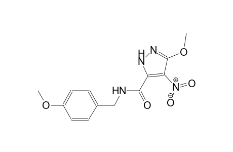 3-methoxy-N-(4-methoxybenzyl)-4-nitro-1H-pyrazole-5-carboxamide