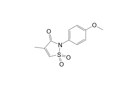 2-(4-Methoxyphenyl)-4-methyl-isothiazol-3(2H)-one 1,1-dioxide