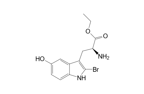 (2S)-2-amino-3-(2-bromo-5-hydroxy-1H-indol-3-yl)propanoic acid ethyl ester