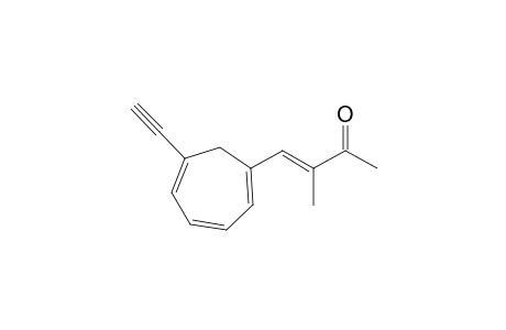 (E)-4-(6-ethynyl-1-cyclohepta-1,3,5-trienyl)-3-methyl-3-buten-2-one