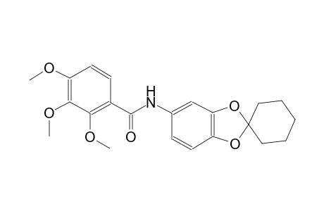 2,3,4-trimethoxy-N-(spiro[benzo[d][1,3]dioxole-2,1'-cyclohexan]-5-yl)benzamide