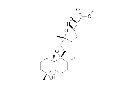 #13A;(3'S,6'R)-METHYL-2-HYDROXY-2-[5-[2-(9,10-(TRANS)-1-HYDROXY-2-ALPHA,5,5,9-BETA-TETRAMETHYLDECAHYDRO-NAPHTHALEN-1-YL)-ETHYL]-5-METHYLTETRAHYDROFURAN-2-YL]-P