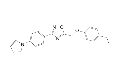 5-[(4-ethylphenoxy)methyl]-3-(4-pyrrol-1-ylphenyl)-1,2,4-oxadiazole