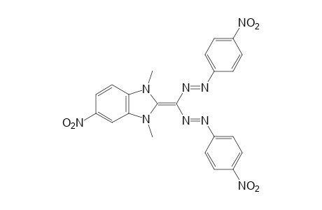 2,3-dihydro-1,3-dimethyl-5-nitro-2-{bis[(p-nitrophenyl)azo]methylene}benzimidazole