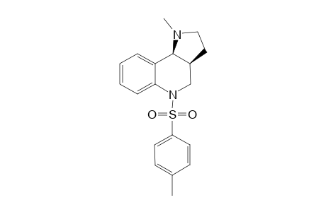 (3aS*,9bS*)-2,3,3a,4,5,9b-Hexahydro-1-methyl-5-(4-toluenesulfonyl)-1H-pyrrololo[3,2-c]quinoline