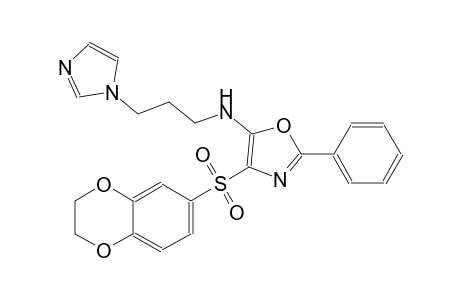 5-oxazolamine, 4-[(2,3-dihydro-1,4-benzodioxin-6-yl)sulfonyl]-N-[3-(1H-imidazol-1-yl)propyl]-2-phenyl-