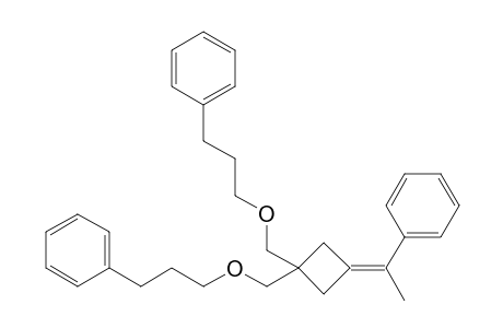3,3-Bis(3-phenylpropoxymethyl)-1-(1-phenylethylidene)cyclobutane