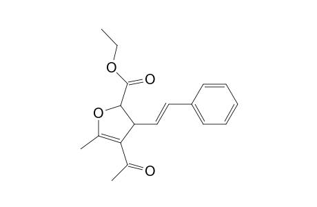 Ethyl 4-Acetyl-2,3-dihydro-5-methyl-3-[(E)-2-phenylethenyl]furan-2-carboxylate