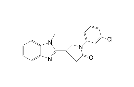 2-pyrrolidinone, 1-(3-chlorophenyl)-4-(1-methyl-1H-benzimidazol-2-yl)-