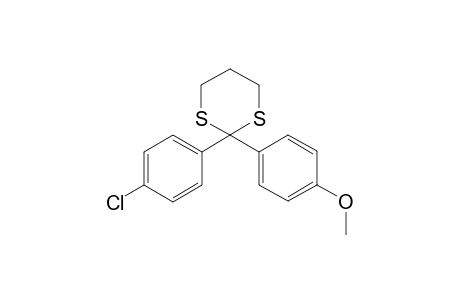 2-(4'chlorophenyl)-2-(4''-methoxyphenyl)-1,3-dithiane