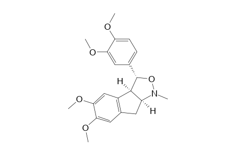 1H-Indeno[2,1-c]isoxazole, 3-(3,4-dimethoxyphenyl)-3,3a,8,8a-tetrahydro-5,6-dimethoxy-1-methyl-, (3.alpha.,3a.alpha.,8a.alpha.)-(.+-.)-