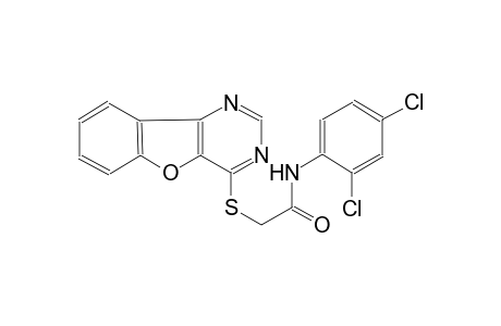 2-([1]benzofuro[3,2-d]pyrimidin-4-ylsulfanyl)-N-(2,4-dichlorophenyl)acetamide