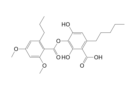 Benzoic acid, 3-[(2,4-dimethoxy-6-propylbenzoyl)oxy]-2,4-dihydroxy-6-pentyl-