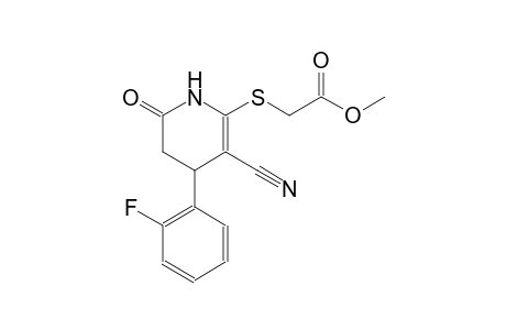 acetic acid, [[3-cyano-4-(2-fluorophenyl)-1,4,5,6-tetrahydro-6-oxo-2-pyridinyl]thio]-, methyl ester