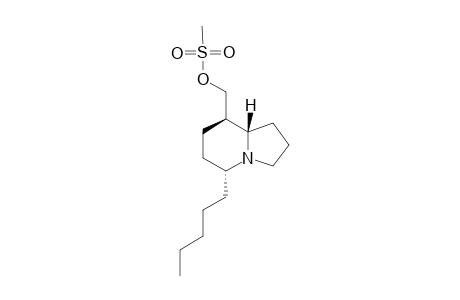 [(5R,8R,8aS)-5-pentyl-1,2,3,5,6,7,8,8a-octahydroindolizin-8-yl]methyl methanesulfonate