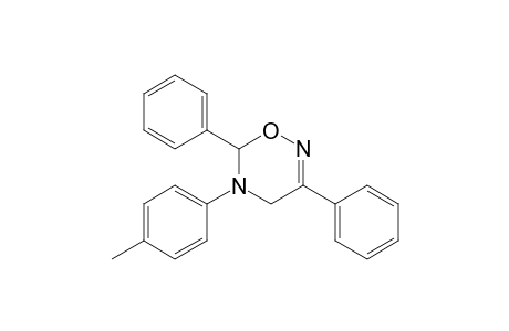 4H-1,2,5-Oxadiazine, 5,6-dihydro-5-(4-methylphenyl)-3,6-diphenyl-