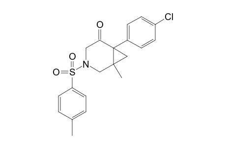 6-(4-Chlorophenyl)-1-methyl-3-tosyl-3-azabicyclo[4.1.0]heptan-5-one