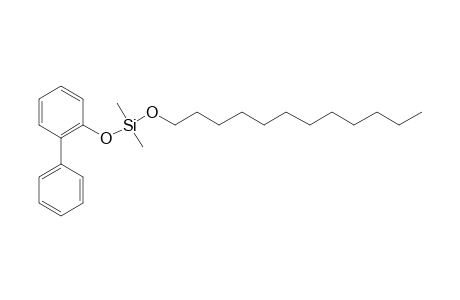 Silane, dimethyl(2-biphenyloxy)dodecyloxy-