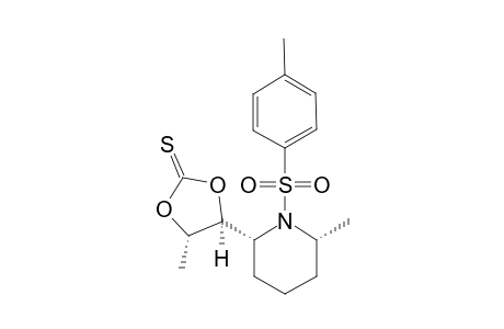 [2R,6R,2(4S,5S)]-2-(4-methyl-2-thioxo-1,3-dioxolanyl)-6-methyl-N-(p-tolylsulfonyl)piperidine