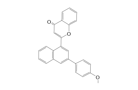 2-[2'-(3"-(4"'-Methoxyphenyl)naphthyl)]chromen-4-one