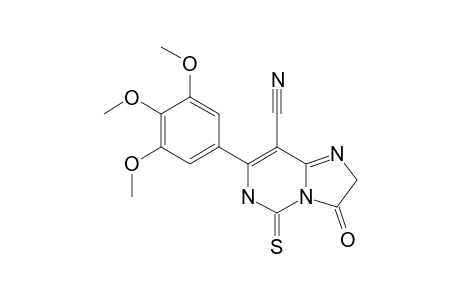 7-(3,4,5-TRIMETHOXYPHENYL)-3-OXO-5-THIOXO-2,3,5,6-TETRAHYDROIMIDAZO-[1,2-C]-PYRIMIDINE-8-CARBONITRILE