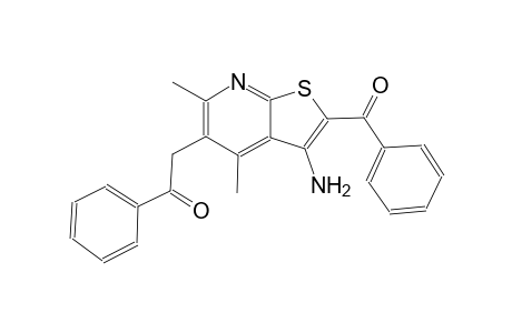 ethanone, 2-(3-amino-2-benzoyl-4,6-dimethylthieno[2,3-b]pyridin-5-yl)-1-phenyl-