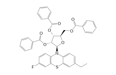 N-(2',3',5'-TRI-O-BENZOYL-BETA-D-RIBOFURANOSYL)-7-ETHYL-3-FLUORO-10H-PHENOTHIAZINE