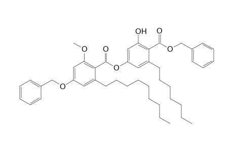 benzyl 4-(4'-benzyloxy-2'-methoxy-6'-nonylbenzoyloxy)-6-heptyl-2-hydroxybenzoate