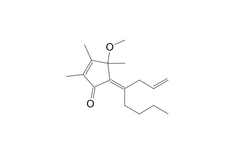 5(Z)-(1-(2-Butenyl)butylidene)-4-methoxy-2,3,4-trimethyl-2-cyclopenten-1-one