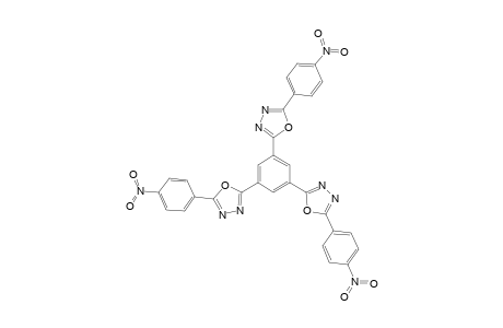 2-[3,5-bis[5-(4-nitrophenyl)-1,3,4-oxadiazol-2-yl]phenyl]-5-(4-nitrophenyl)-1,3,4-oxadiazole
