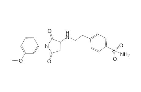 benzenesulfonamide, 4-[2-[[1-(3-methoxyphenyl)-2,5-dioxo-3-pyrrolidinyl]amino]ethyl]-