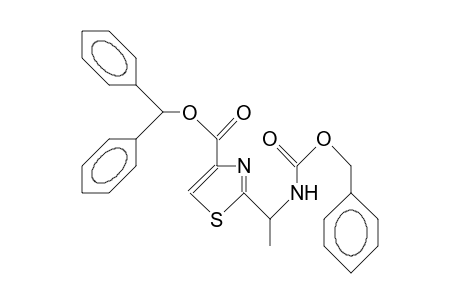 2-(<S>-1-Benzyloxycarbonylaminoethyl)-4-diphenylmethoxycarbonyl-thiazole