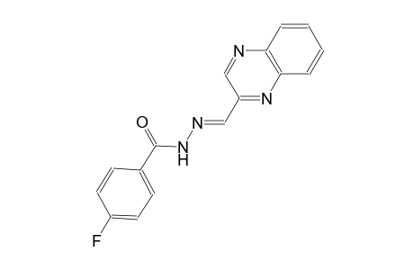 4-fluoro-N'-[(E)-2-quinoxalinylmethylidene]benzohydrazide