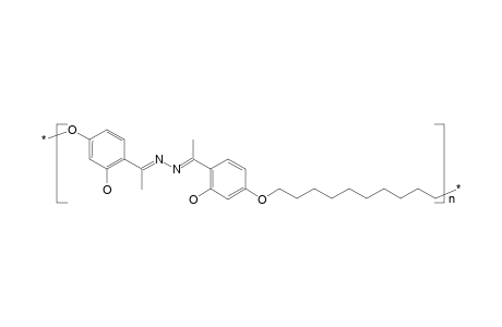 Poly(azine-ether) derived from 2,2',4,4'-tetrahydroxyacetophenone azine
